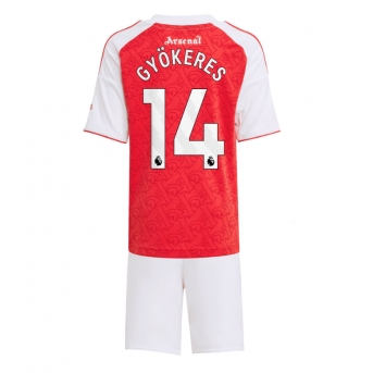 Billige Fotballdrakt Arsenal Viktor Gyokeres #14 Replika Hjemmedraktsett Barn 2025-26 Kortermet (med bukser)